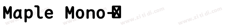 Maple Mono字体转换